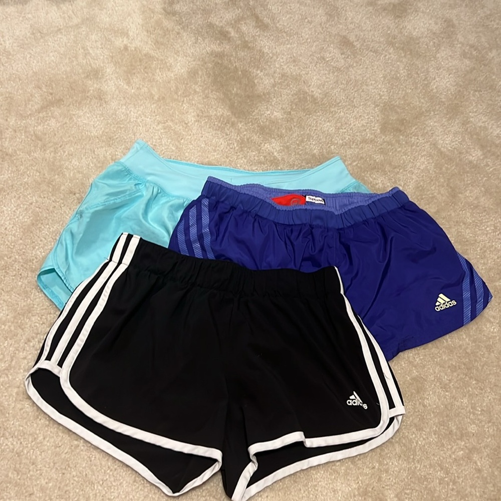 Three summer shorts, 3 workout shorts